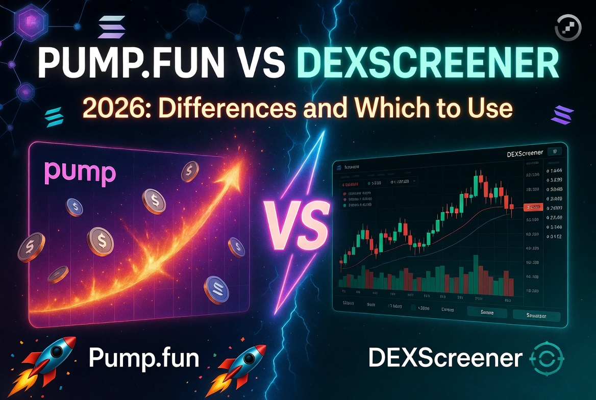 Pump.fun vs DEXScreener 2026 comparison